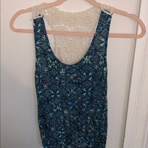 selfesteem tank top with elastic on the bottom